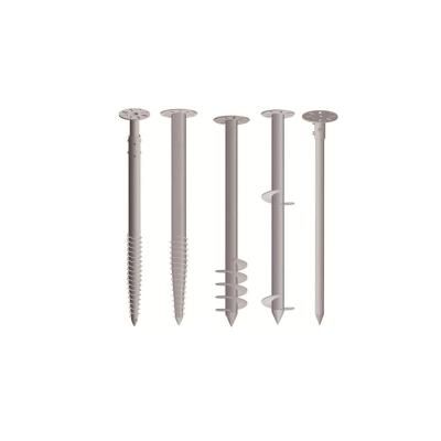 China Q235 Solar System Welding Bracket Galvanized Steel Ground Screw Pile Post Fence Ground Screw Anchor for sale