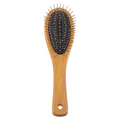 China Sustainable Hot Selling Pet Wire Brush Cat Dog Wooden Hair Grooming Slicker Brush for sale