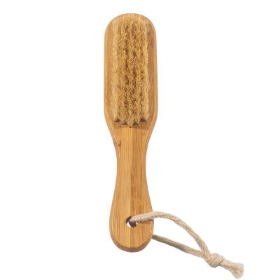 China Custom Logo Natural Bamboo Foot Scrubber Exfoliator Brush JFFC-B108Y for sale