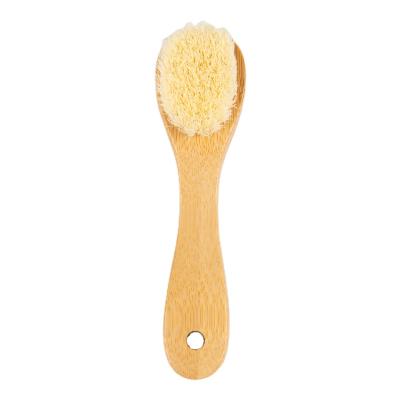 China 100% Natural Detergent Handle Facial Cleansing Brush Wooden Bamboo Facial Brush JFFB-B303 for sale