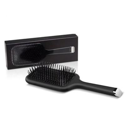 China Home High Quality Rubber Plastic Cushion Handle Wet & Dry Detangling Hair Brush for sale