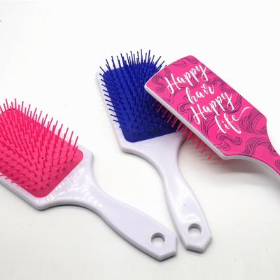 China Home 2021 New Design Palette Hair Brush Cushion Plastic Hair Brush for sale