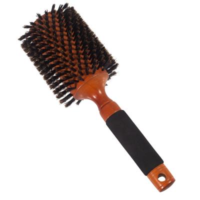 China Custom Round Logo Boar Bristle Hair Brush Hairdresser Round Round Brush for sale