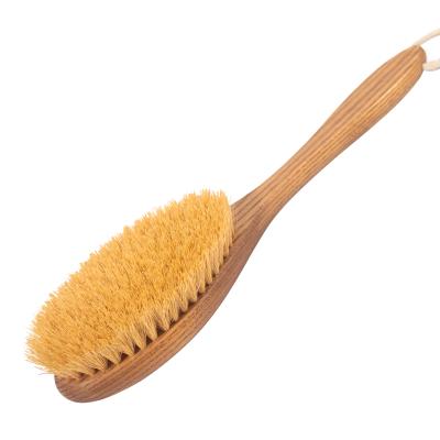 China All Natural Personal Care Bath Body Brush Handle Scrubber Exfoliates Wooden Bath Brush for sale