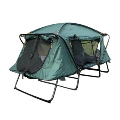 China Portable Water Proof Single Person Camping Bed Automatic Folding Off Ground Tent Ice Fishing Tent for sale