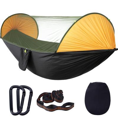 China Direct Selling Portable Outdoor Camping Factory Anti Rollover Mosquito Net Automatic Quick Opening Hammock Fully Open for sale