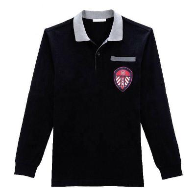 China Custom Embroidery Anti-pilling Cotton Long Sleeved Polo Shirts For Men for sale