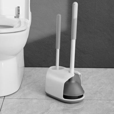 China Bathroom Set BOOMJOY Toilet Brush Toilet Plunger Cleaning Set for sale