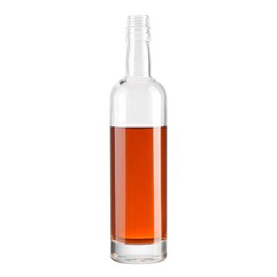 China Beverage Factory wholesale price 375ml 500ml 750ml vodka whisky liquor alcohol spirit glass bottle with screw cap for sale