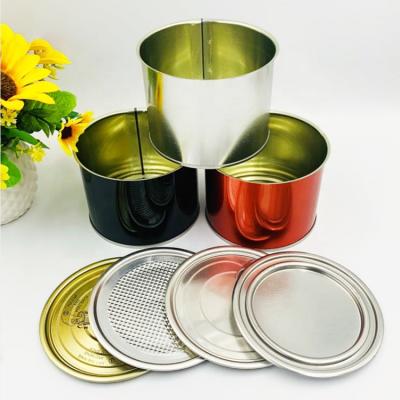 China Recycled Tin Can Sealed Materials Tin Cans Food Grade Printing 100ml Tuna Custom Empty Easy-Open Metal Self-Sealing Tin Can for sale