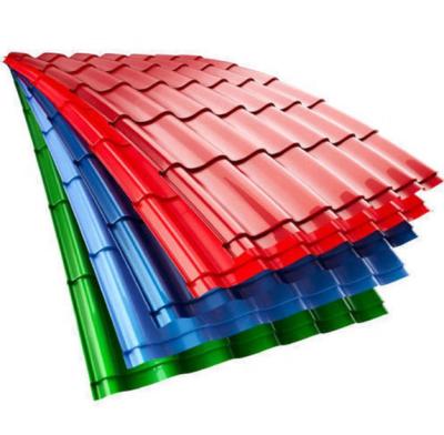 China Roofing Sheet Roof Tile Galvanized Pre-coated Roof Slab Color Galvanized Steel Roof Slab for sale