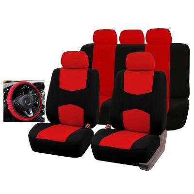 China Factory sale cotton fabric spandex seat cover custom hot business/cars universal 5 seats OEM and ODM luxury car seat covers for sale