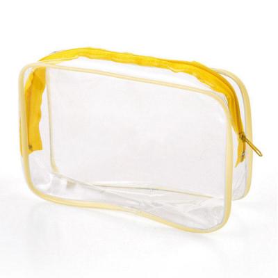 China SGS CE Waterproof PVC Cosmetic Pouch Clear PVC Toiletry Bag for sale