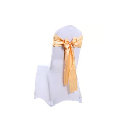 China Satin Polyester Chair Sashes Chair Bows For Wedding Ceremony for sale