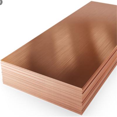 China High Quality Industry 99.99% Pure Copper Plate 3mm C51000 C11000 Copper Plate for sale