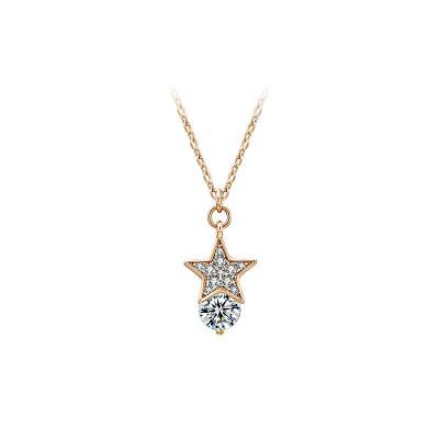 China FASHIONABLE Product Trend Temperament Star Necklace 18K Gold Plated Necklace for sale