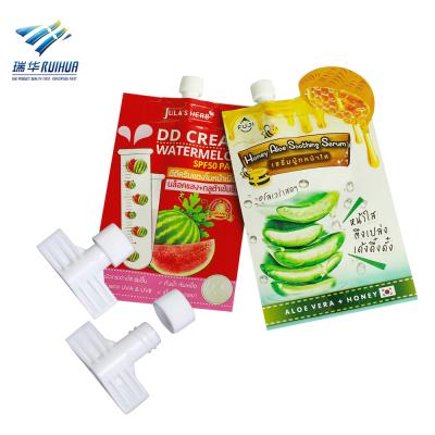 China Non Puddle Mini Shampoo Body Wash Lotion Caps And Spout Closures For Doypack Stand-Up Pouch for sale