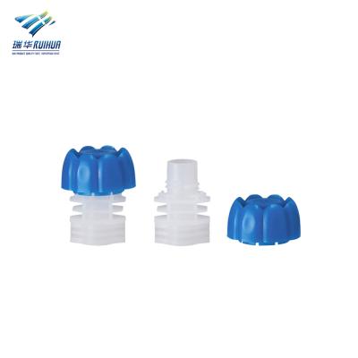 China Non Spill 10mm Mushroom Shape Plastic Stand Up Bag Screw Cap for sale