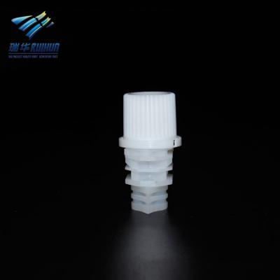 China Non Spill Ruihua Flexible Packaging Plastic Liquid Detergent Nozzle for sale