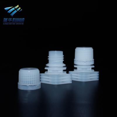 China Non Spill Plastic Drink Pouch Standup Pile Proof Cap 12mm for sale