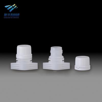 China 16mm Plastic Pilfer Proof Liquid Juice Food Packaging Screw Cap For Stand Up Bag for sale