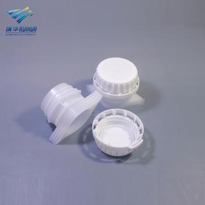 China Non Spill Liquid Food Packaging 33 Mm Stand Up Shantou Ruihua Plastic Pouch Spout Cap for sale