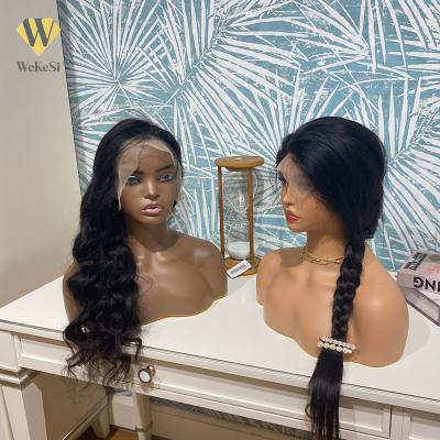 Κίνα High Quality HD 13x6 360 Silky Straight Brazilian Glueless Transparent Frontal Hair Full Wave Lace Front Wigs προς πώληση