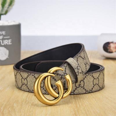 China Fashion high quality original famous 1:1 designer double G belts brand men and women belts wholesale for sale