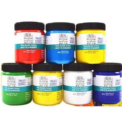 China 60 Colors 300ml Artist Grade Acrylic Paints Acrylic Liquid Pigment Wide Fluorescent Colors Winsor and Newton Level S4 Color Selection for sale