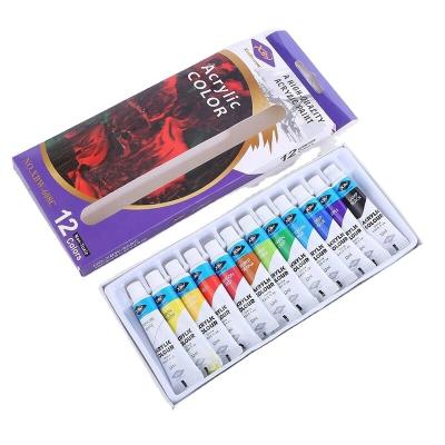 China Amazon Factory Supply Eco-Friendly Hot Selling Non-Toxic 12 Color 12ml Acrylic Paint Set For Beginner for sale