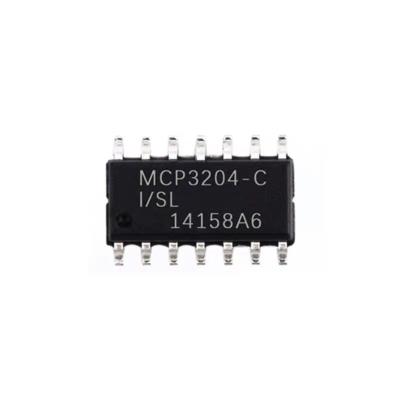 China Original brand new CDA IC chip standard SMD SOP-14 chip imported from MCP3204 running MCP3204-CI/SL for sale