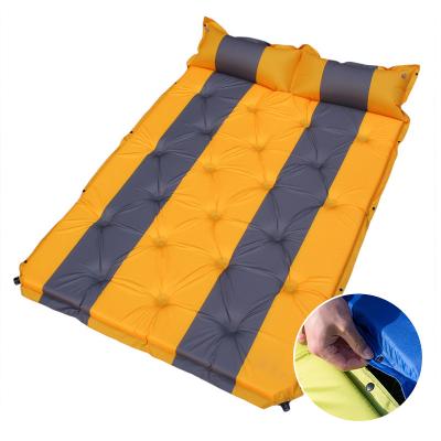 China Outdoor Automatic Double 3-4 Inflatable Picnic Mattress Damp Proof Camping Field Three Camping Mattress for sale