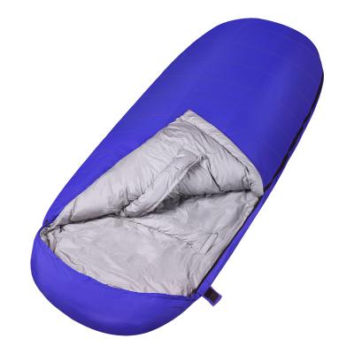 China Envelope type new egg down sleeping bag outdoor autumn and winter thickened single person portable warm duck down sleeping bag dirty SL travel for sale