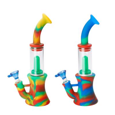 China New Fashion High Quality Contemporary Mini Smoking Modeling Tool Water Tobacco Weed Silicone Smoking Smoking Pipe for sale