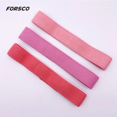 China Yoga Exercise Hip Band Set Fabric Resistance Bands Exercise Bands For Leg And Butt Workouts for sale