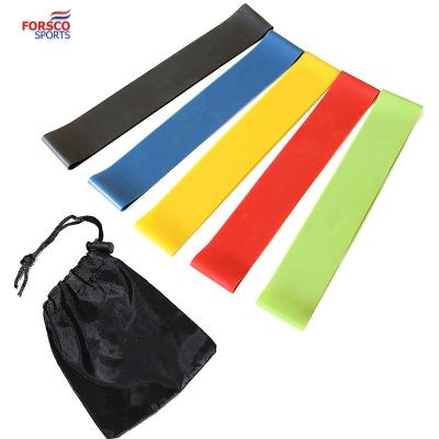 China Yoga Exercise Customized Mini Resistance Bands 100% Latex for sale