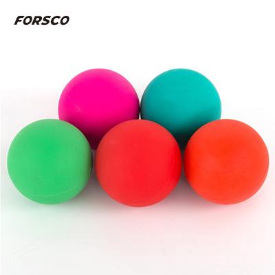 China Eco Wholesale Silicone Single Massage Ball Rubber Lacrosse Ball Gym Massage Ball for sale