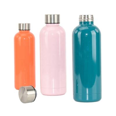 China 2021 Sustainable Hot Sale 500ml Amazon Double Wall Stainless Steel Vacuum Water Bottle for sale