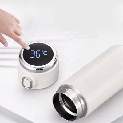 China 2021 Amazon Hot Sale Sustainable Smart Double Wall Vacuum Stainless Steel Thermal Water Bottle Led Digital for sale