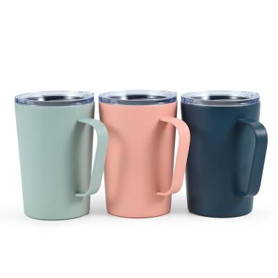 China Sustainable Stainless Steel Vacuum Insulated Reusable Take Away Double Wall Coffee Mug for sale