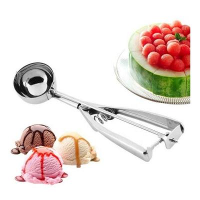 China Viable High Quality Big Scoop 4 Cookie Scoop Stainless Steel Ice Cream Scoop 4 5 6cm With Trigger Kitchen Supplies for sale