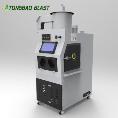 China Factory Manual Type Sandblasting Machine Blasting Booth With Cartridge Filter for sale