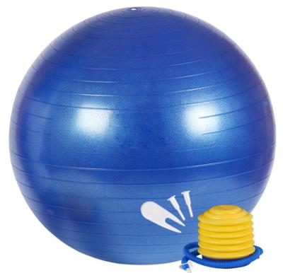 China Anti-burst High Quality PVC Yoga Fitness Equipment 65 cm Antiburst Yoga Pilates Ball With Pump for sale