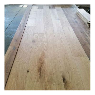 China All Cheap Lacquered Natural UV Brushed Engineered Oak Wood Flooring for sale