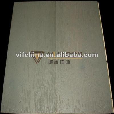 China Color Dark-light gray stained oak parquet for sale