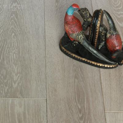 China Smoked 3 Layer Engineered Aqua Lock Flooring Plank for sale