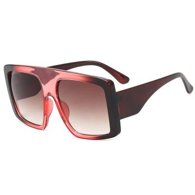 China Newest low price Italy design oversized square frame men and women retro fashion sunglasses shades sunglasses OEM for sale