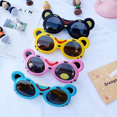 China High Quality Fashion Sunglasses Silicone Cartoon Tiger Kids Polarized High Def Sunglasses 2022 for sale