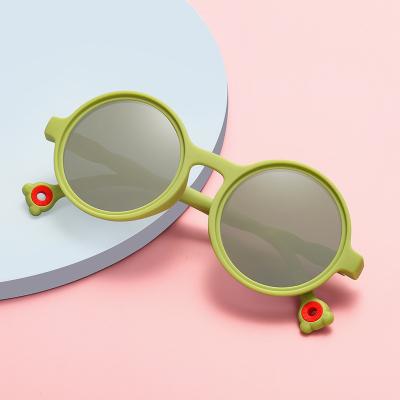 China Fashion Round Sunglasses New Arrival Girls Plastic Boys Polarized Sunglasses Children 2022 for sale