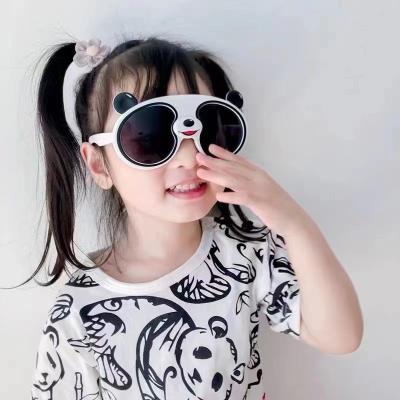 China Fashion Sunglasses 2022 Fashion Kids Panda Polarized UV400 Sunglasses OEM for sale